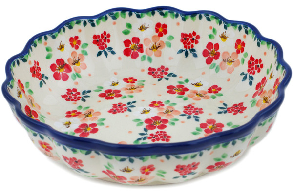 Scalloped Fluted Bowl 8"