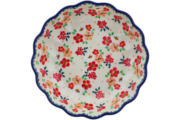 Scalloped Fluted Bowl 8"