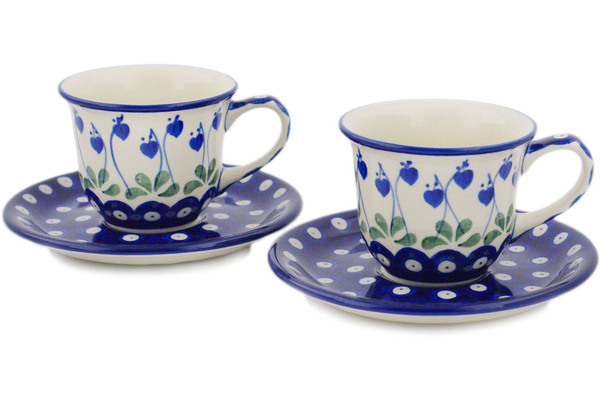 Set of Two Cups and Saucers
