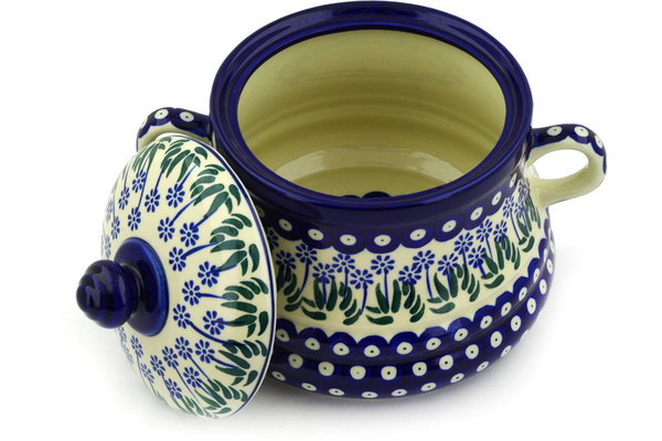 Jar with Lid and Handles 9"