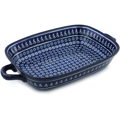 Rectangular Baker with Handles 19"