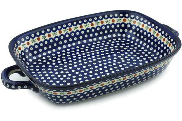 Rectangular Baker with Handles 19"