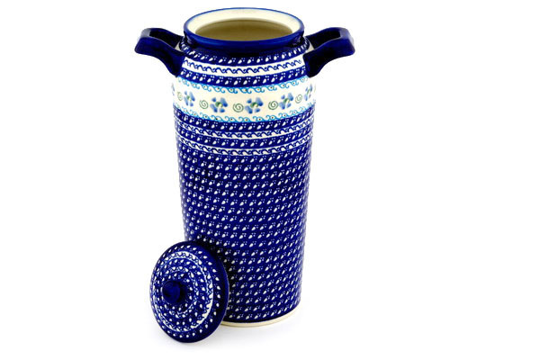 Jar with Lid and Handles 14"