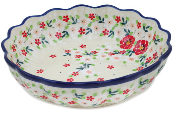 Scalloped Fluted Bowl 8"