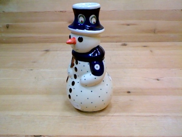 Snowman Candle Holder 6"