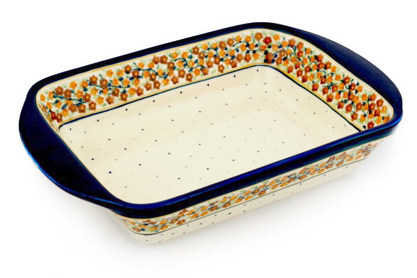 Rectangular Baker with Handles 14"