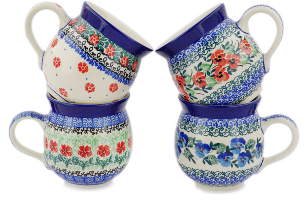 Set of Four 12 oz Bubble Mugs