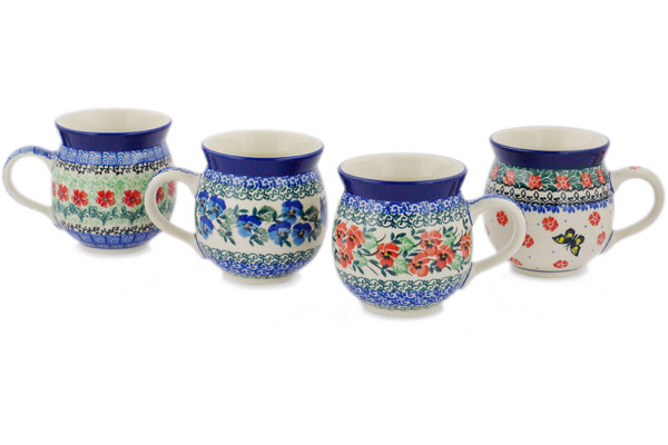 Set of Four 12 oz Bubble Mugs