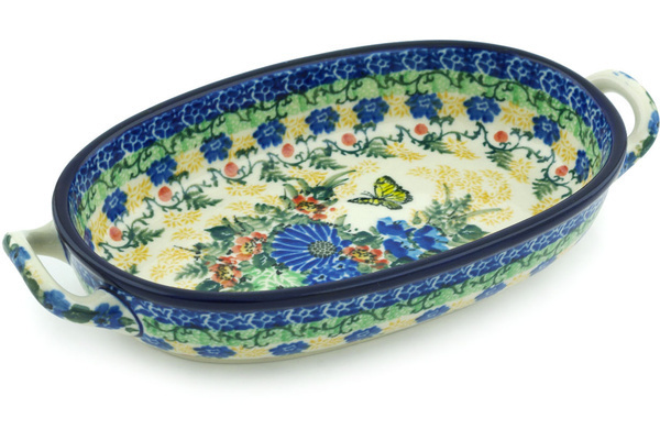 Oval Baker with Handles 9"