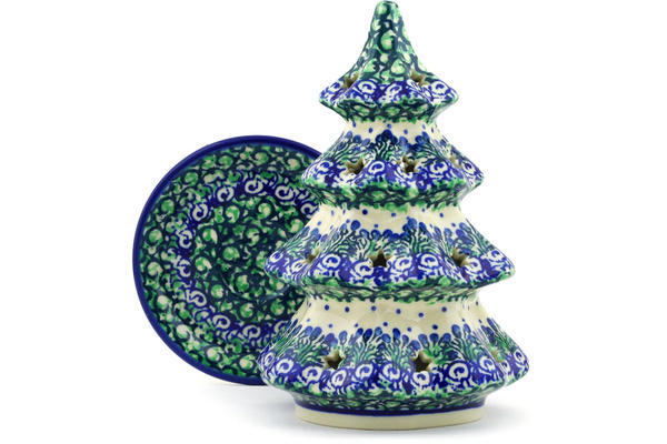 Christmas Tree Candle Holder 8"