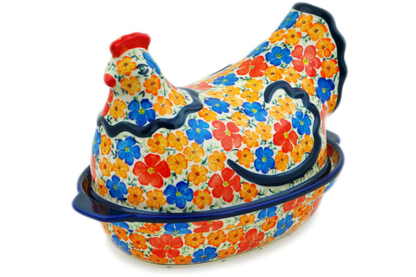 Hen Shaped Jar 13"