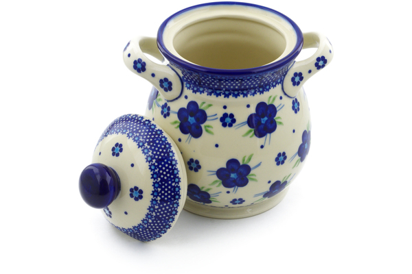 Jar with Lid and Handles 8"