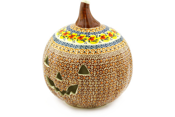 Jack O Lantern Candle Holder 9"