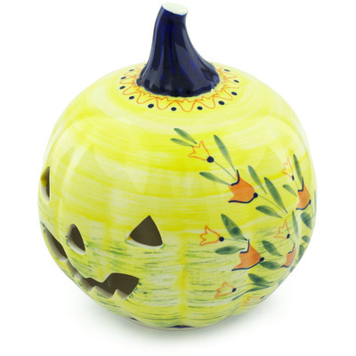 Jack O Lantern Candle Holder 9"