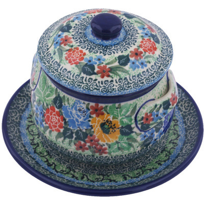 Bouillon Cup with Lid and Saucer 13 oz