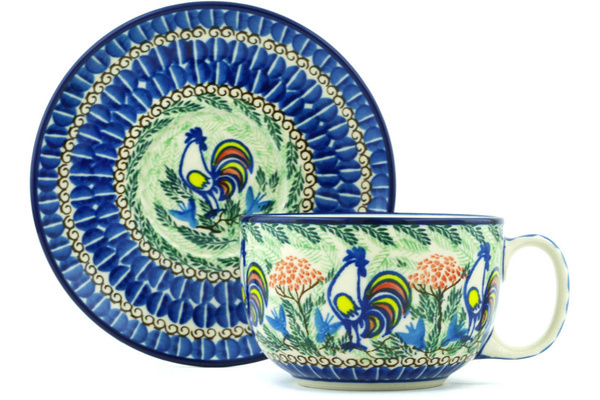 Cup with Saucer 13 oz