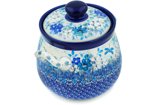 Jar with Lid and Handles 7"