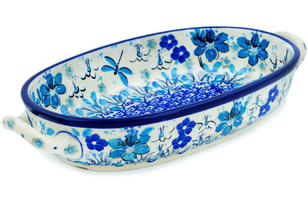 Oval Baker with Handles 9"