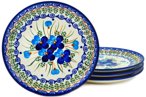 Set of 4 dessert plates 