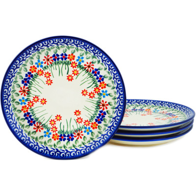 Set of 4 dessert plates 
