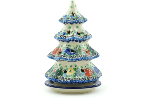 Christmas Tree Candle Holder 8"