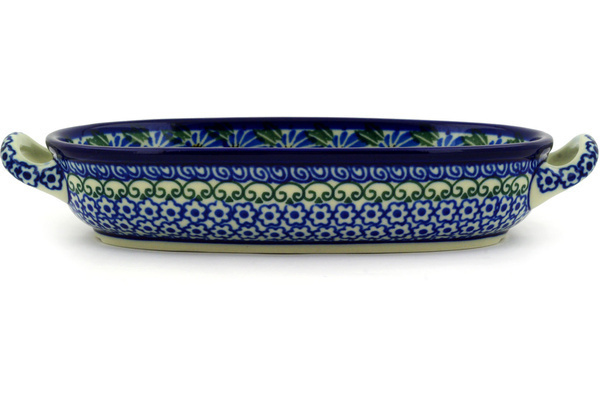 Oval Baker with Handles 9"