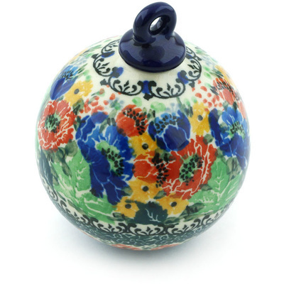 Christmas Ball Ornament 4"