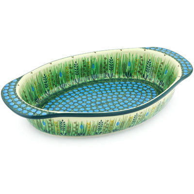 Oval Baker with Handles 15"