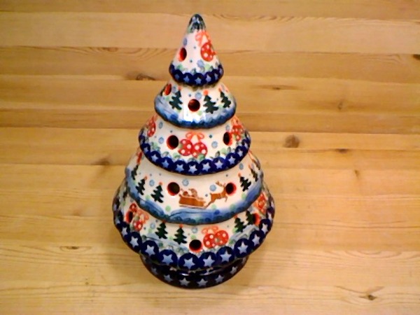 Christmas Tree Candle Holder 9"