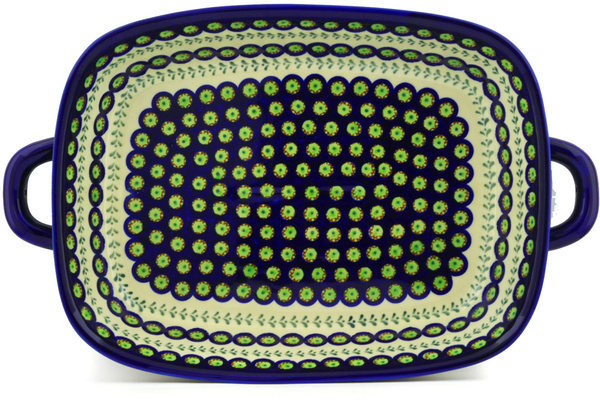 Rectangular Baker with Handles 19"