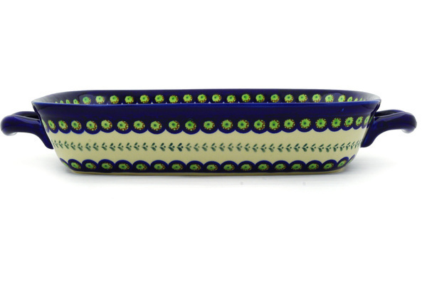 Rectangular Baker with Handles 19"