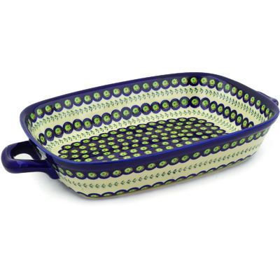 Rectangular Baker with Handles 19"