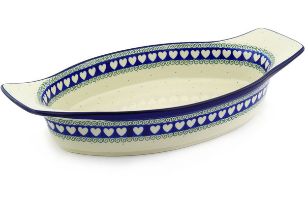 Oval Baker with Handles 18"