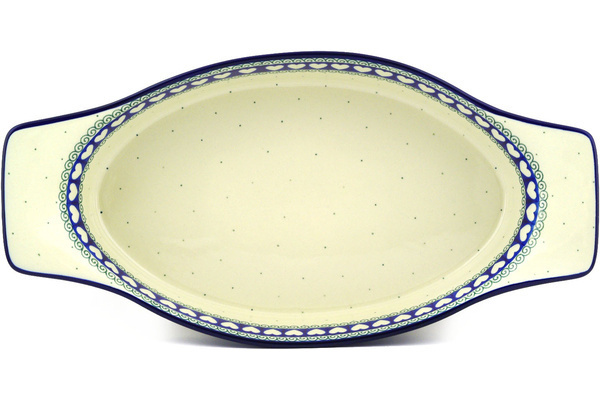 Oval Baker with Handles 18"