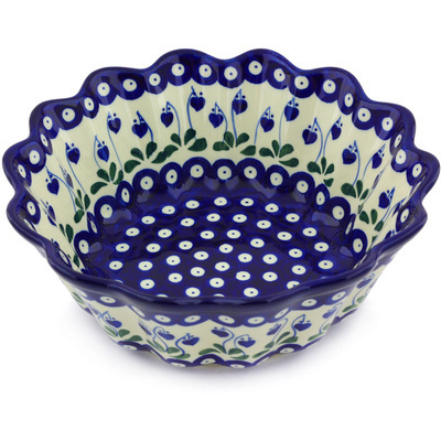 Scalloped Fluted Bowl 9"