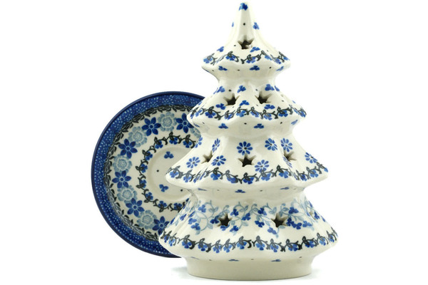 Christmas Tree Candle Holder 8"