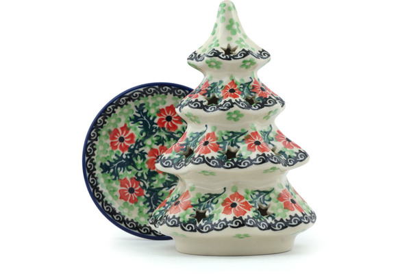 Christmas Tree Candle Holder 7"