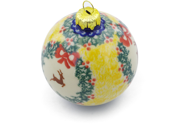 Christmas Ball Ornament 4"