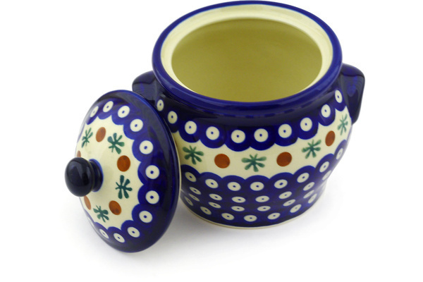 Jar with Lid and Handles 6"