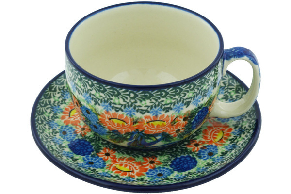Cup with Saucer 13 oz