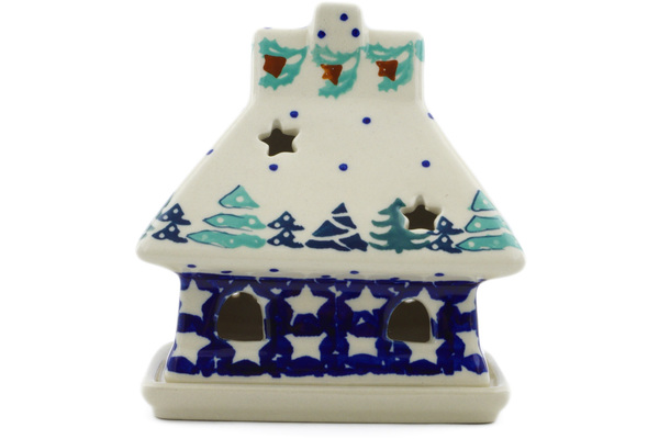 House Shaped Candle Holder 5"
