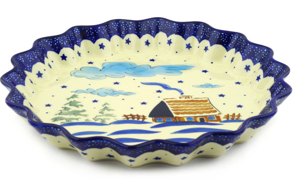 Fluted Pie Dish 13"
