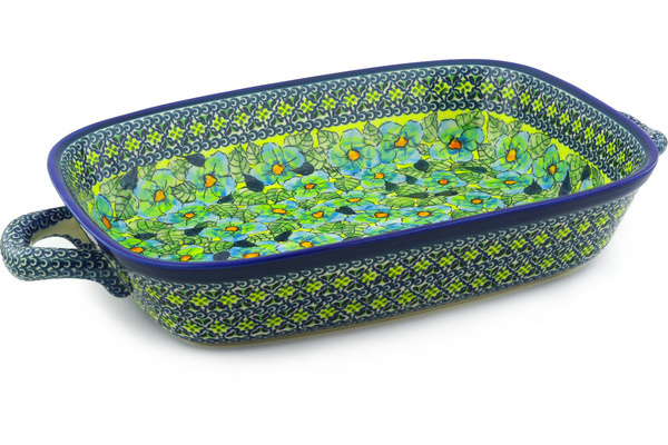 Rectangular Baker with Handles 19"