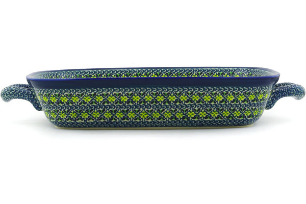 Rectangular Baker with Handles 19"