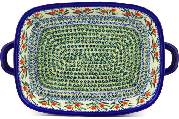 Rectangular Baker with Handles 19"