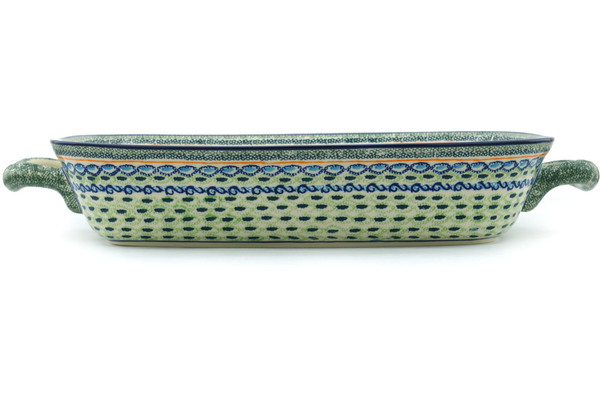 Rectangular Baker with Handles 19"