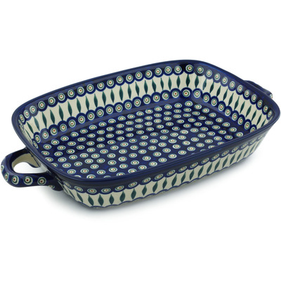 Rectangular Baker with Handles 19"