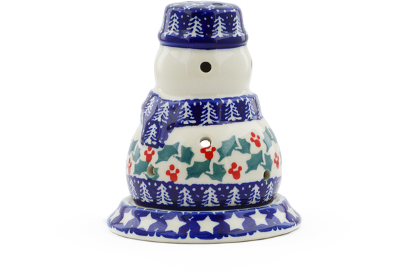 Snowman Candle Holder 5"