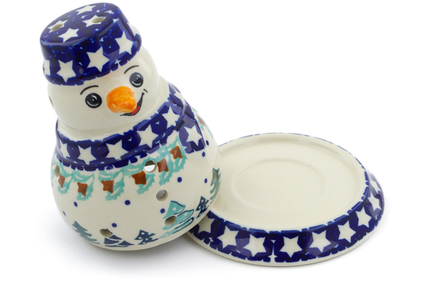 Snowman Candle Holder 5"