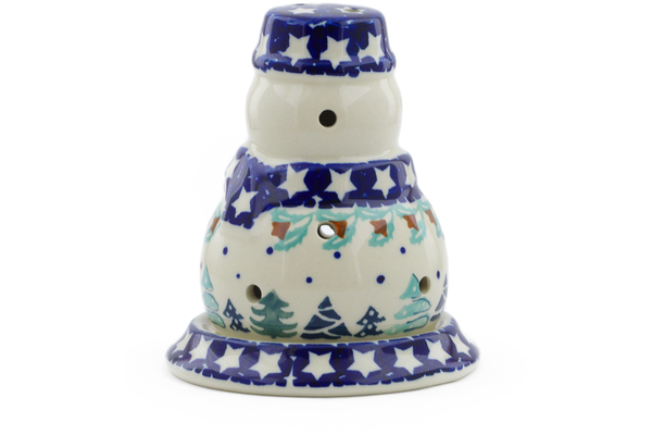 Snowman Candle Holder 5"